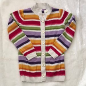 Gymboree cotton striped cardigan size lg 10-12